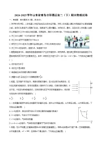 2024-2025学年山东省青岛市即墨区高二（下）期末物理试卷（含答案）