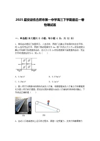 2025届安徽省合肥市第一中学高三下学期最后一卷物理试题（含答案解析）