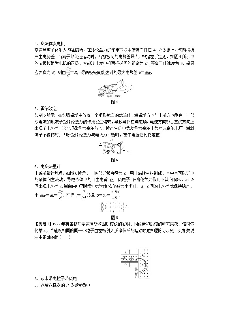 高考物理三轮冲刺:带电粒子在复合场中的运动教案第2页