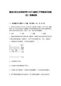 黑龙江省大庆实验中学2025届高三下学期得分训练(五)物理试题(含答案解析)