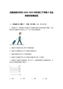 河南省部分学校2024-2025学年高三下学期5月全真模拟物理试题(含答案解析)
