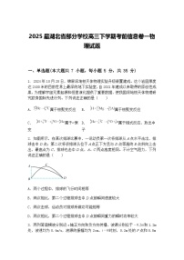 2025届湖北省部分学校高三下学期考前信息卷一物理试题（含答案解析）