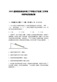 2025届陕西省商洛市高三下学期尖子生第二次学情诊断考试物理试卷（含答案解析）