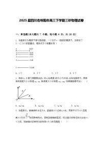 2025届四川省绵阳市高三下学期三诊物理试卷（含答案解析）