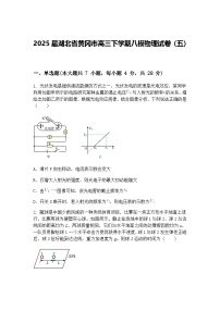 2025届湖北省黄冈市高三下学期八模物理试卷（五）（含答案解析）