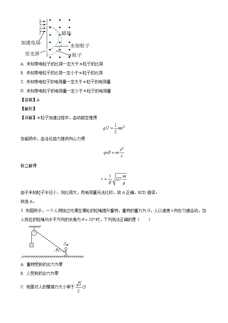 2026届山东省实验中学高三上学期8月开学测物理试题(解析版)第2页