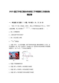 2025届辽宁省辽南协作体高三下学期第三次模拟物理试卷(含答案解析)