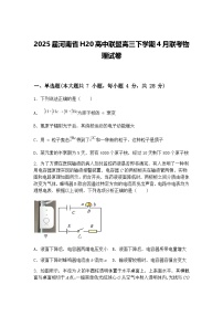 2025届河南省H20高中联盟高三下学期4月联考物理试卷（含答案解析）