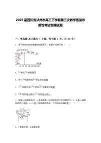 2025届四川省泸州市高三下学期第三次教学质量诊断性考试物理试题（含答案解析）