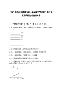 2025届安徽省芜湖市第一中学高三下学期3月教学质量诊断测试物理试卷(含答案解析)