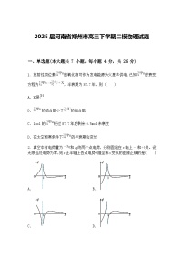 2025届河南省郑州市高三下学期二模物理试题（含答案解析）