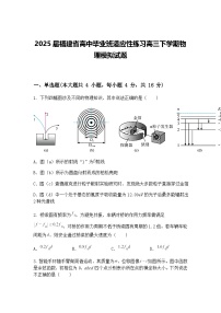 2025届福建省高中毕业班适应性练习高三下学期物理模拟试题（含答案解析）