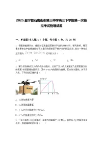 2025届宁夏石嘴山市第三中学高三下学期第一次模拟考试物理试题（含答案解析）