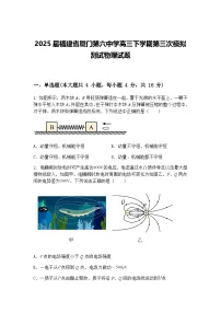 2025届福建省厦门第六中学高三下学期第三次模拟测试物理试题（含答案解析）
