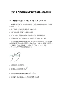 2025届广西壮族自治区高三下学期一模物理试题（含答案解析）