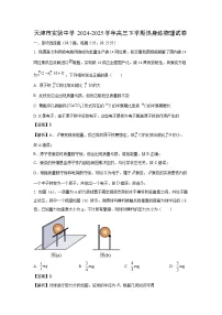 天津市实验中学2024-2025学年高三下学期开学热身练物理试卷(解析版)