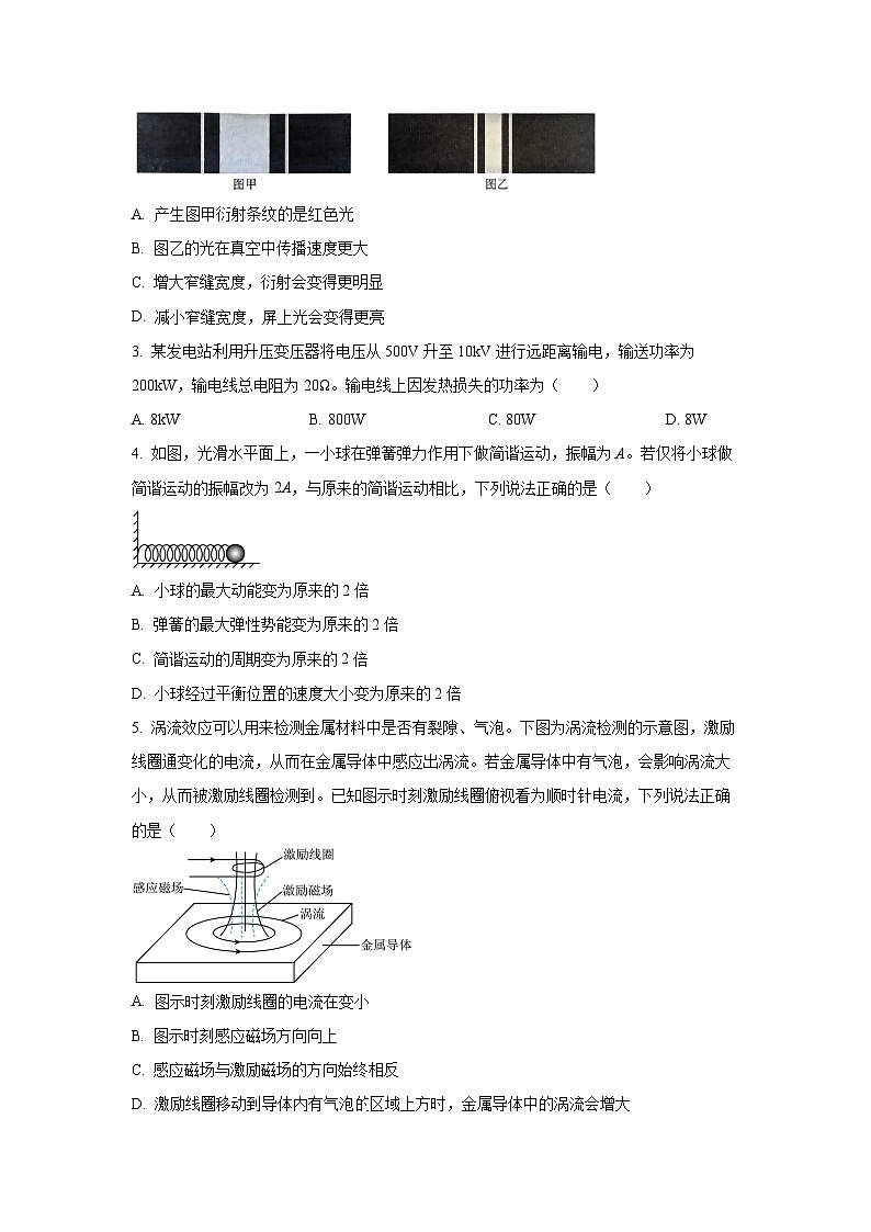 安徽省江淮协作区2024-2025学年高二下学期期末联合监测物理试卷(学生版)第2页