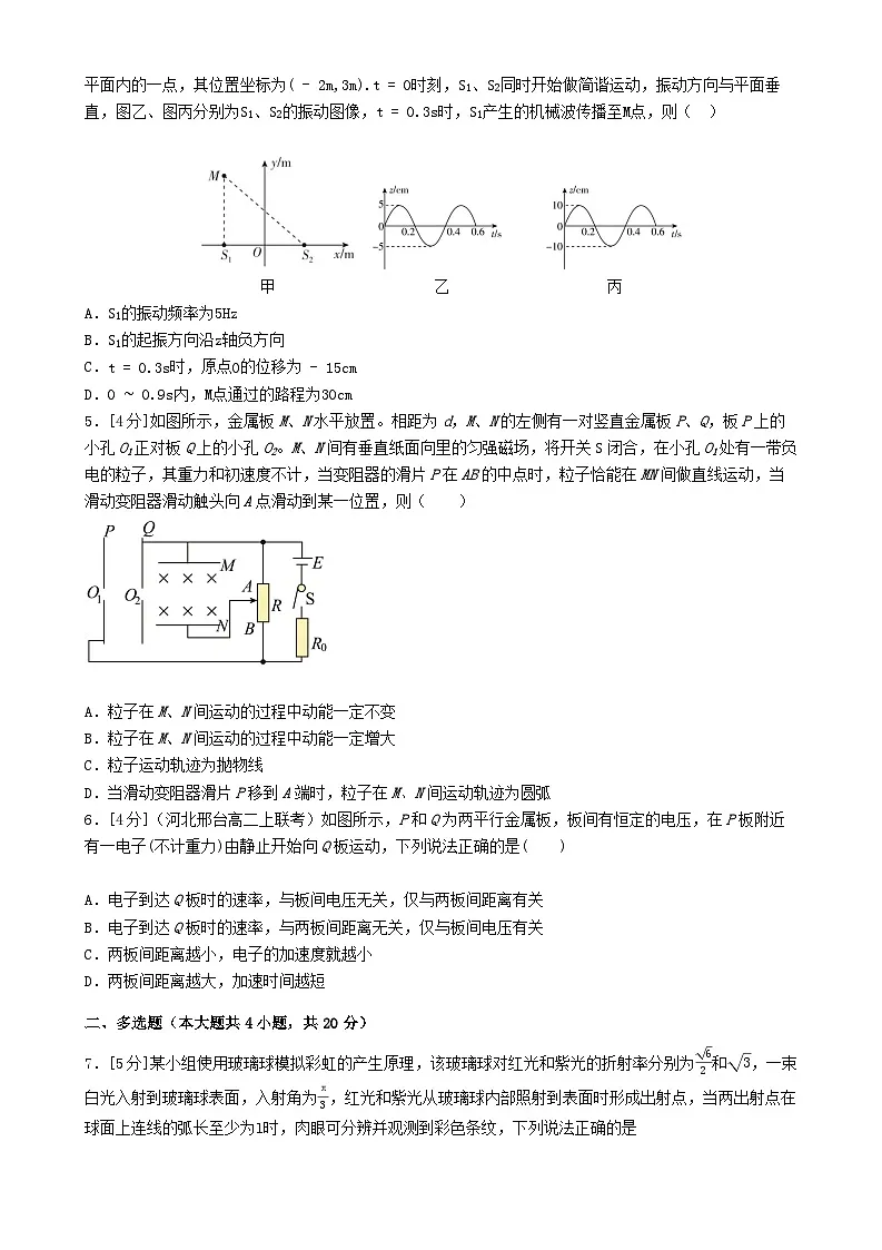 湖南省湘潭市2025_2026学年高三物理上学期第一次摸底考试含解析第2页