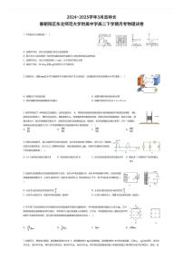 2024~2025学年3月吉林长春朝阳区东北师范大学附属中学高二下学期月考物理试卷(有答案解析)