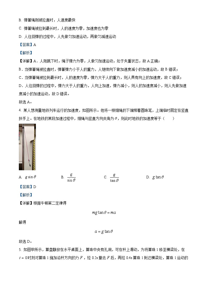 2026届河北省衡水市冀州中学高三上学期9月月考物理试题(解析版)第2页