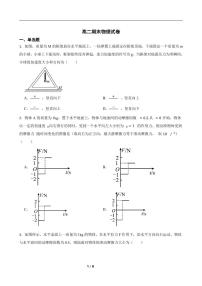 湖南省长沙市岳麓实验中学2024-2025学年高二下学期7月期末考试物理试卷+答案
