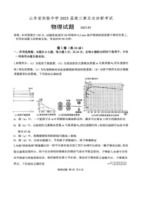 2025届山东省实验中学高三下学期第五次诊断3月一模-物理试题（含答案）