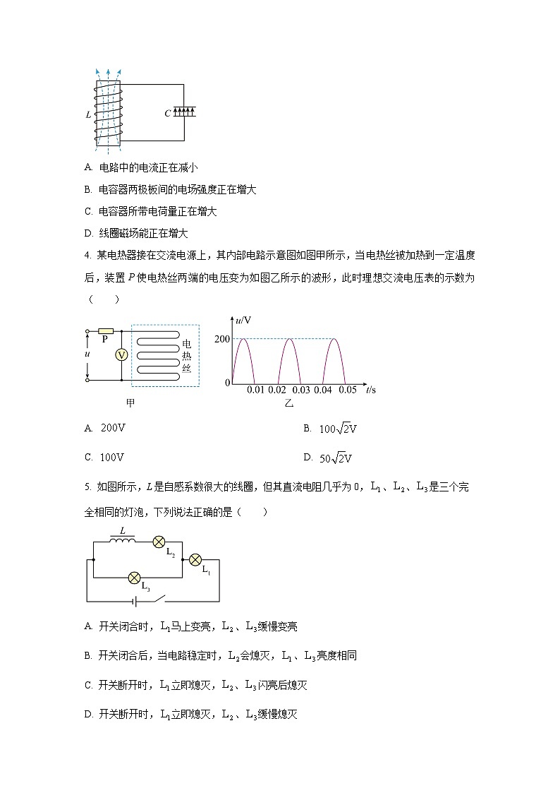 山东省百师联盟2024-2025学年高二下学期5月月考物理试题(学生版)第2页