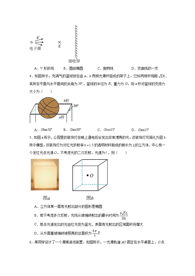 湖南省常德市汉寿县第一中学2024-2025学年高三下学期开学物理试题第2页