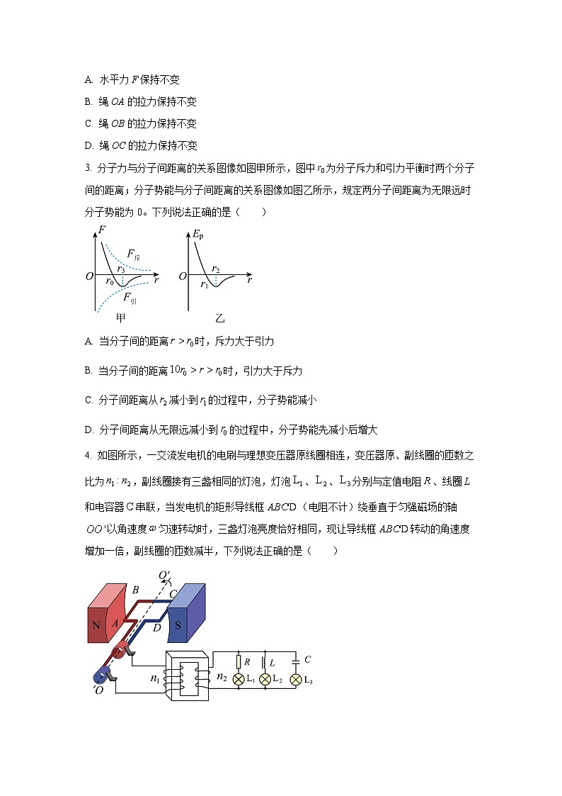 广西壮族自治区崇左市2024-2025学年高二下学期7月期末物理试卷(学生版)第2页