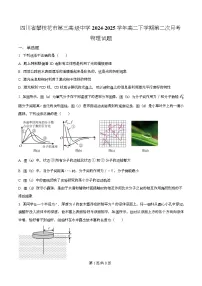 四川省攀枝花市第三高级中学2024-2025学年高二下学期第二次月考物理试题(Word版附解析)