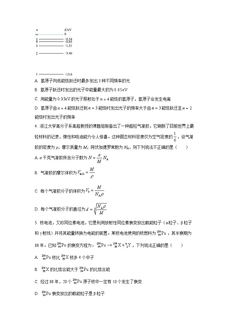 2024~2025学年辽宁省鞍山市部分高中高二(下)期末测试物理试题(学生版)第2页