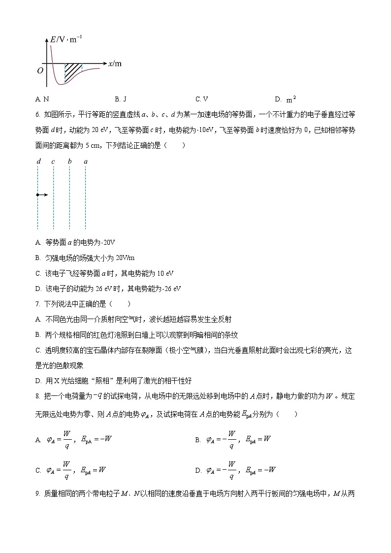上海市嘉定区第一中学四校联考2025-2026学年高二上学期10月阶段考试物理试卷(含答案)第2页