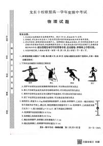 黑龙江省龙东十校联盟2025—2026学年高一上学期期中考试物理试题（含答案）
