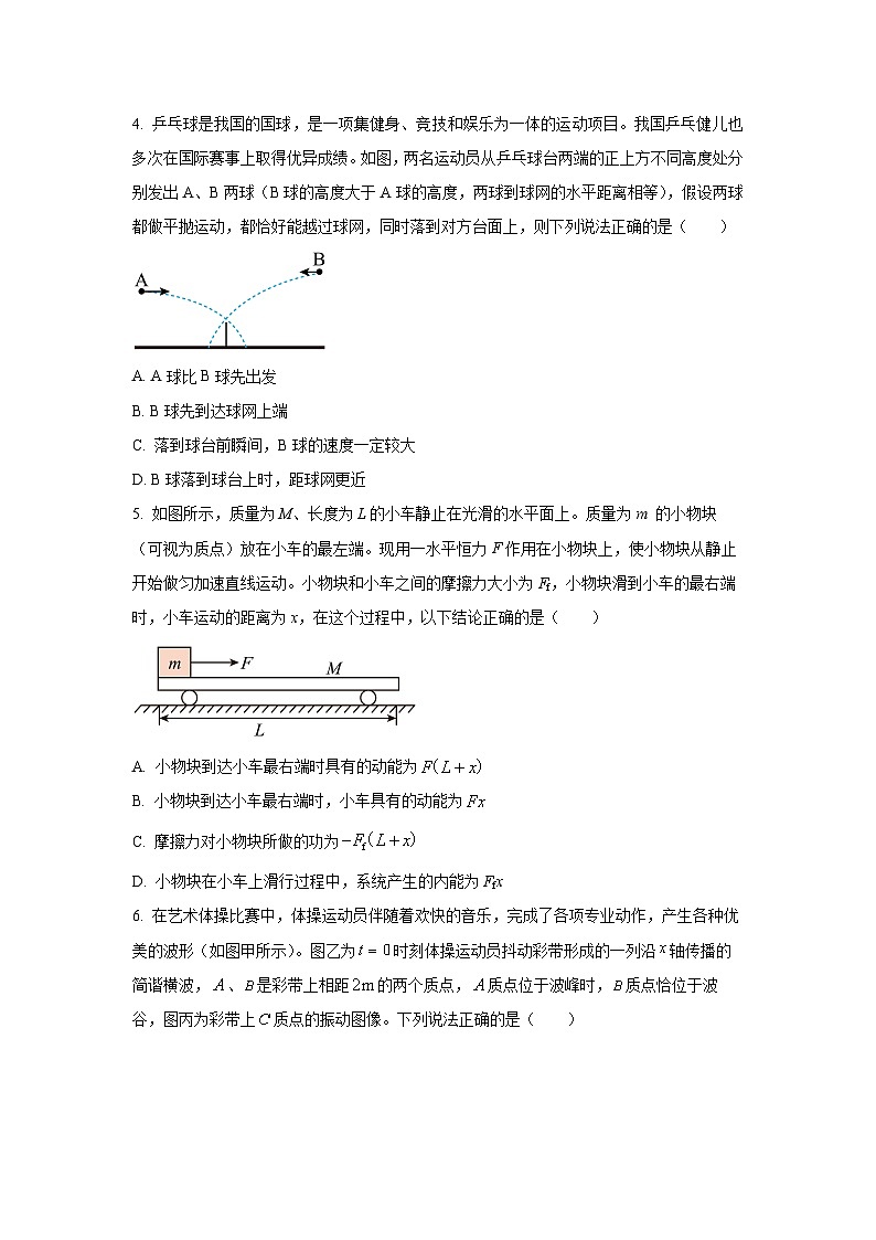 湖南省邵阳市2025-2026学年高二上学期综合能力检测(入学考试)物理试卷(学生版)第2页