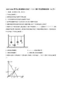 2025-2026学年山东省烟台市高二(上)期中考试物理试卷(11月)-自定义类型