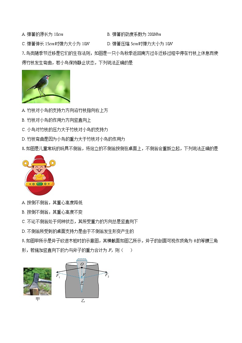 2025-2026学年江苏省淮安市八校高一(上)期中调研物理试卷(11月)-自定义类型第3页