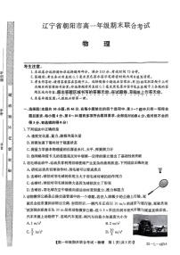 辽宁省朝阳市2024-2025学年高一上学期期末联合考试物理试卷