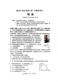 2026届广西柳州市高三上学期第一次模拟考试物理试题（高考模拟）