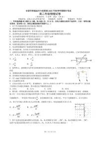 安徽合肥市六校联盟2025年高二上学期期中考试物理试卷（含答案）