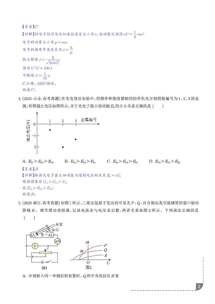 光电效应-【精练】(解析版)第2页