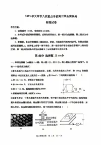 天津市八校联考2024-2025学年高三上学期期末物理试卷