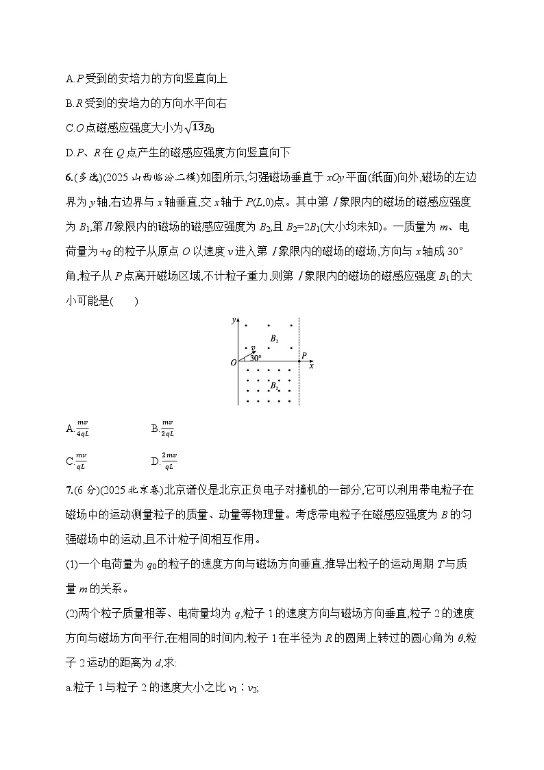 2026届高三物理二轮复习试题专题分层突破练8.磁场带电粒子在磁场中的运动(Word版附解析)第3页