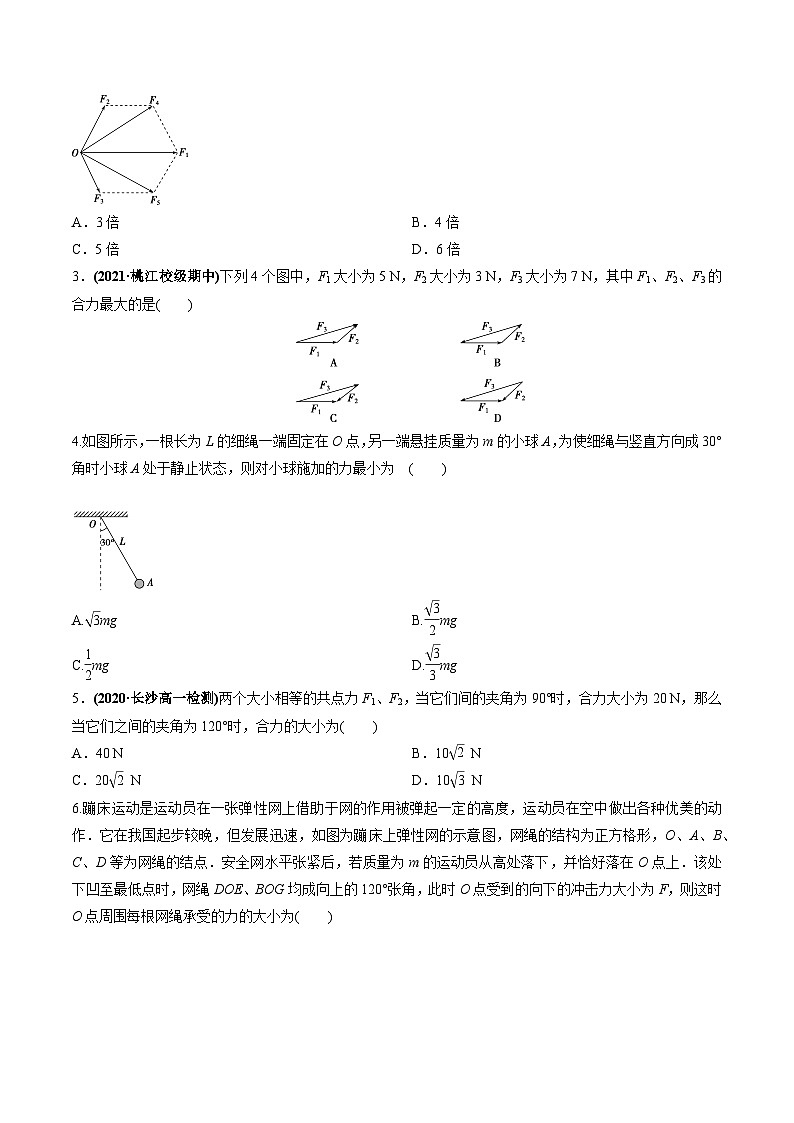 (人教版)必修第一册高一物理同步讲练测专题3.4 力的合成和分解(练)(原卷版)第3页