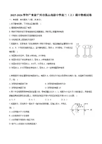2025-2026学年广东省广州市禺山高级中学高二（上）期中物理试卷（有答案和解析）