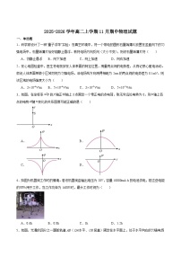 江西省上进联考2025-2026学年高二上学期11月期中考试物理试卷（Word版附答案）
