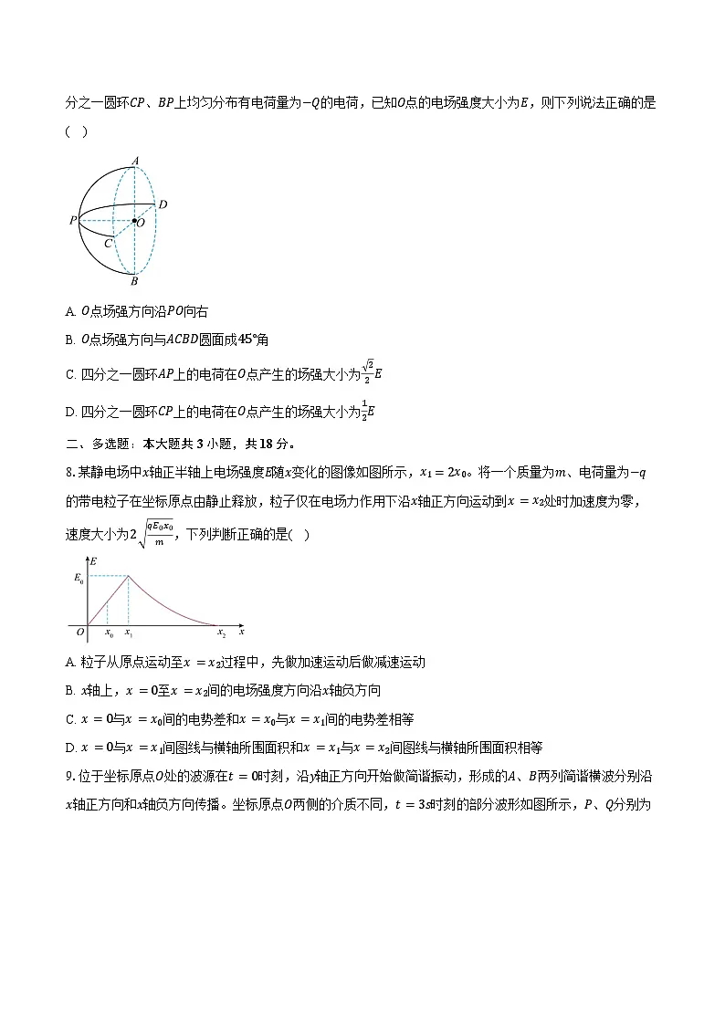 2025-2026学年河南省商丘市名校协作高三(上)期中物理试卷(11月)(含答案)第3页