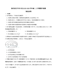 陕西省汉中市十校2025-2026学年高二上学期期中检测物理试卷（Word版附答案）