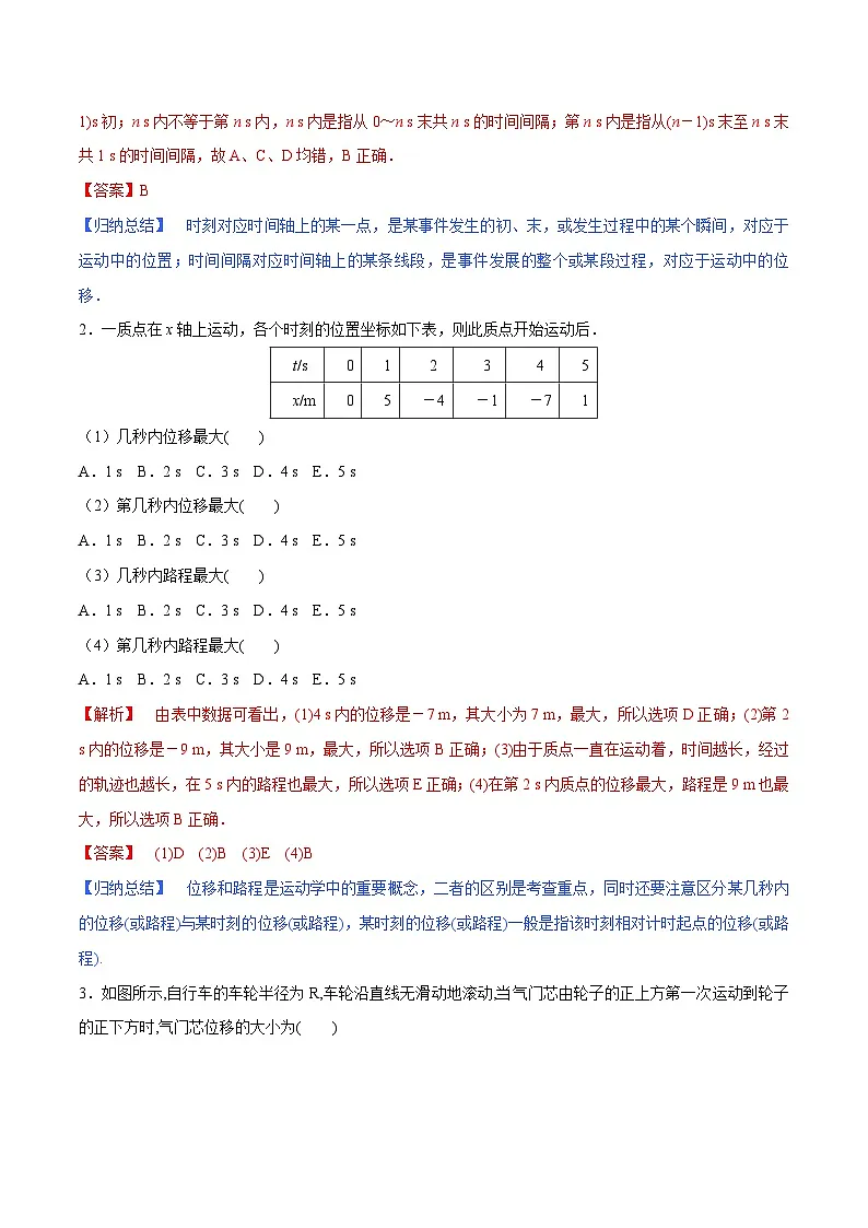 (人教版)必修第一册高中物理同步考点精讲精练第一章 章节复习巩固提升(解析版)第3页
