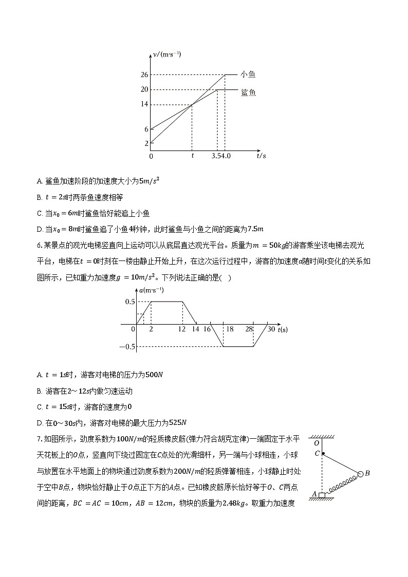 2025-2026学年辽宁省实验中学高一(上)期中物理试卷(含答案)第2页