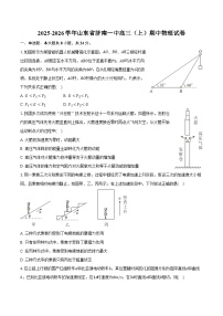 2025-2026学年山东省济南一中高三（上）期中物理试卷（含答案）